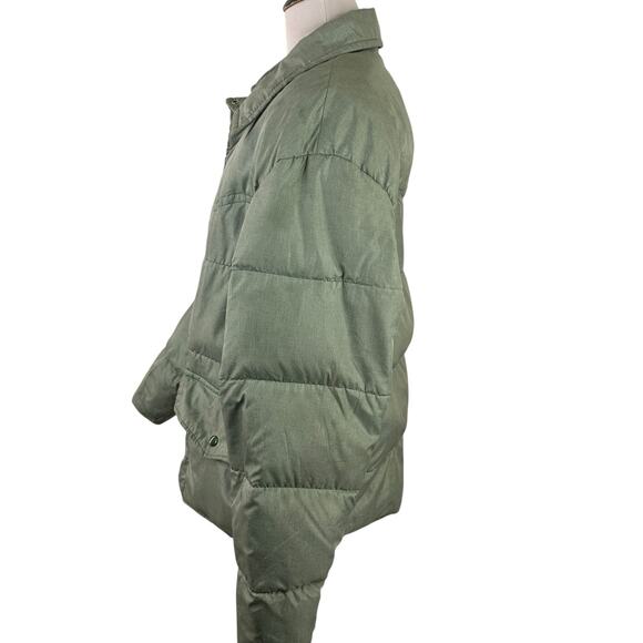 Stag Trail Country Vintage Green Bomber Puffer Jacket - Picture 5 of 8